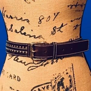 MICHAEL KORS 100% Genuine Leather Belt #553440, Pre-owned, EXCELLENT